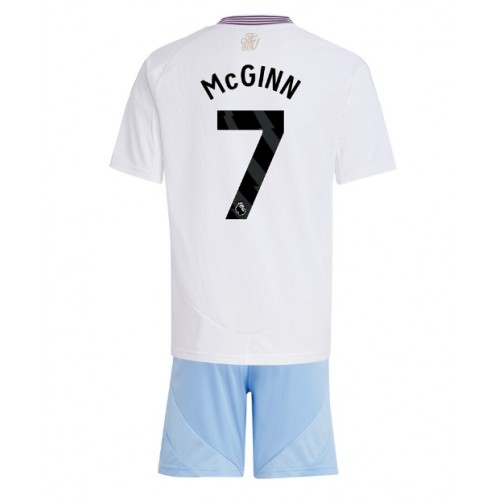 Fotbalové Dres Aston Villa John McGinn #7 Dětské Venkovní 2024-25 Krátký Rukáv (+ trenýrky)